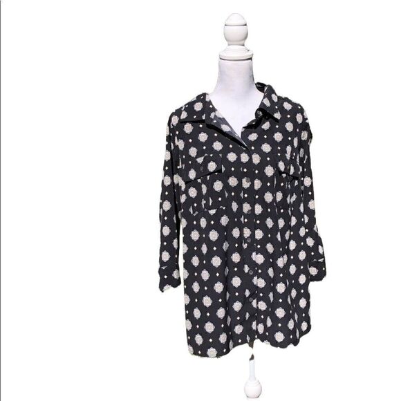 NWT CROFT & BARROW Collared Button Down Top SZ 2X - Picture 1 of 8